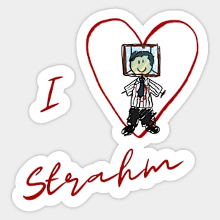 I Heart Strahm Sticker